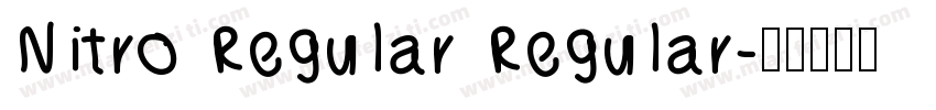 Nitro Regular Regular字体转换